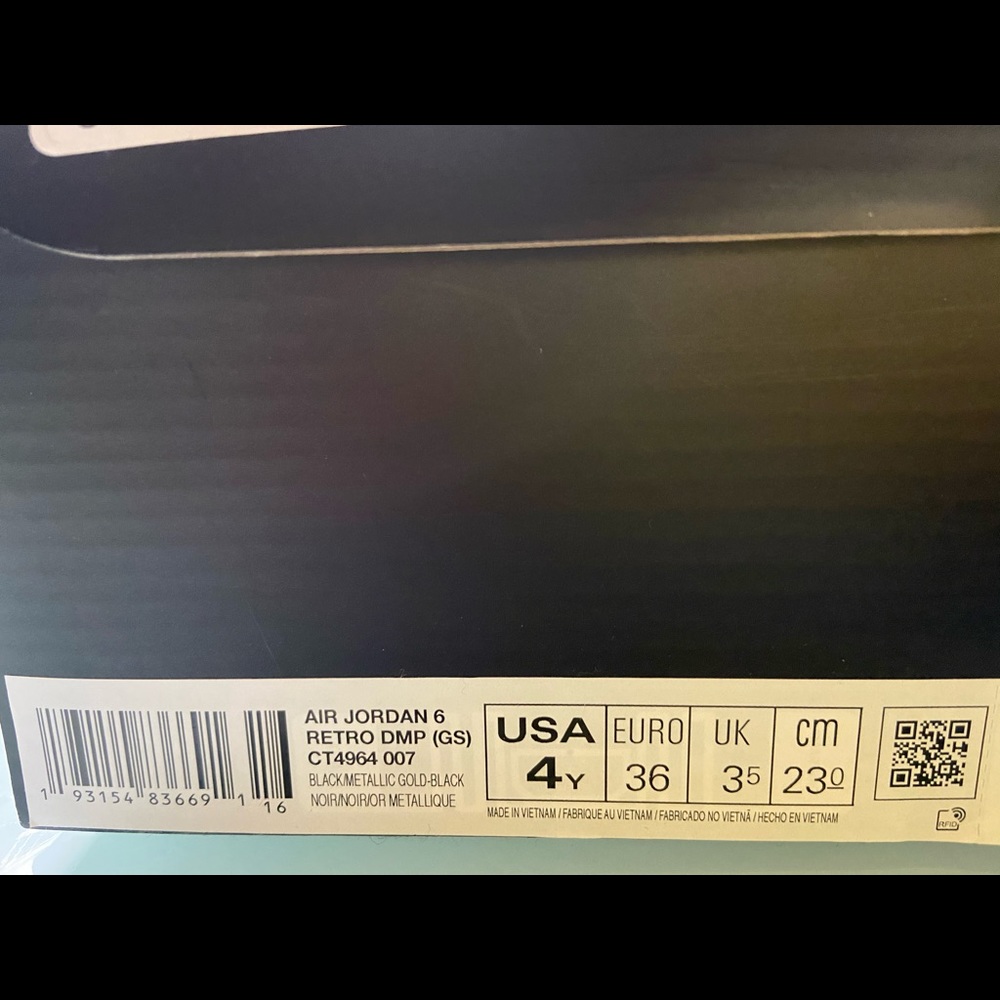 Air Jordan retro 6 retro DMO (GS)